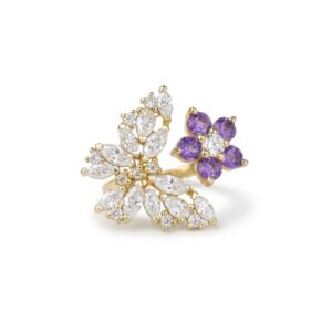 Butterfly on a Flower - Cocktail Ring