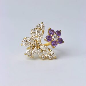 Butterfly on a Flower - Cocktail Ring